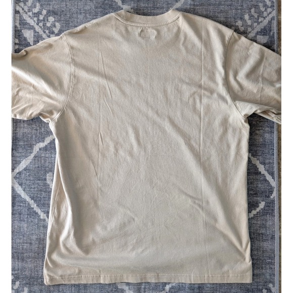 Supreme Shirt Mens Large Old English Script Studded Embellished Rhinestone Tan - Picture 10 of 10